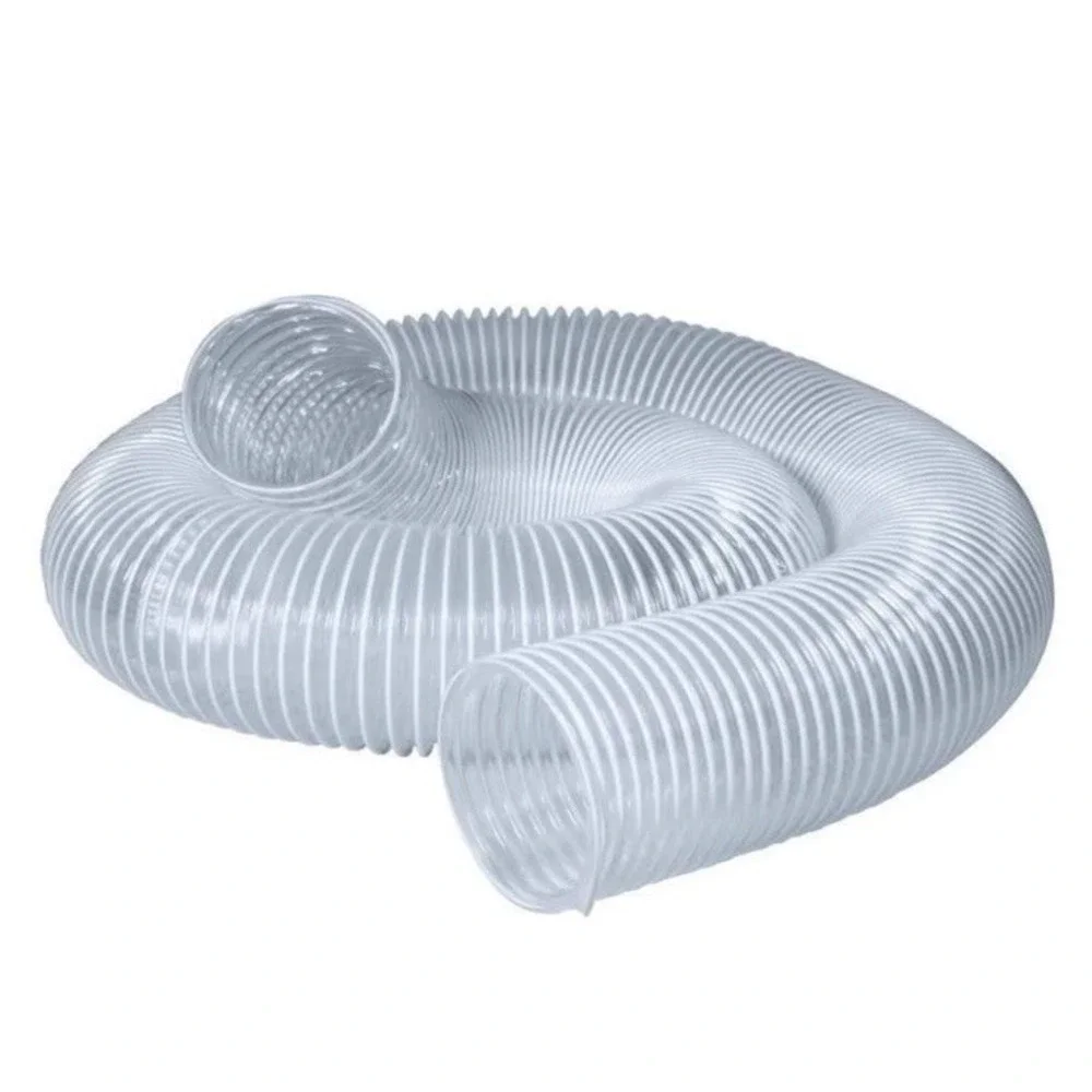 POWERTEC Dust Collection Hose Flexible PVC‎ Clear Color 2.5